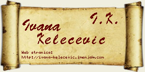 Ivana Kelečević vizit kartica